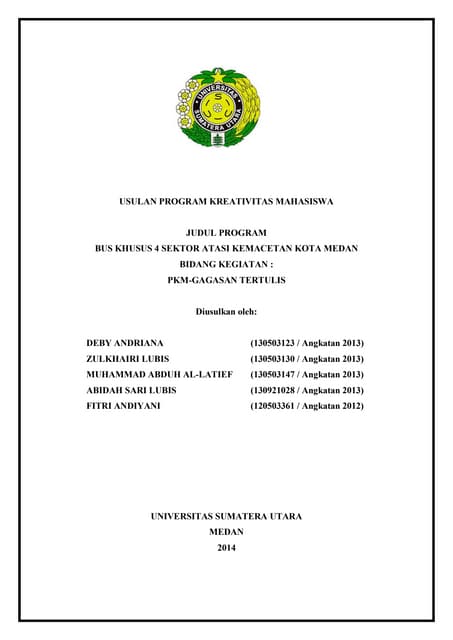 Contoh Format Proposal Pkm Gt
