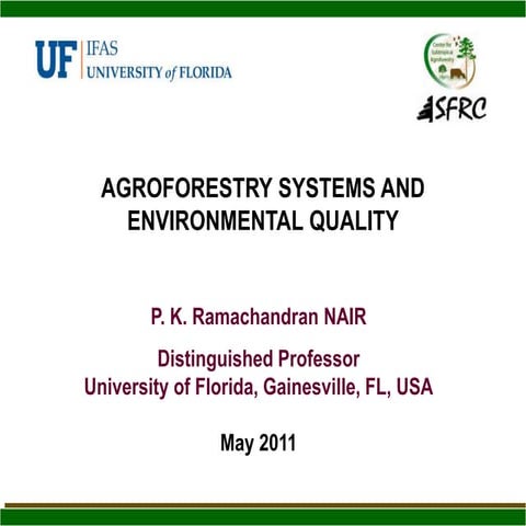 Pk nair   icraf may 2011