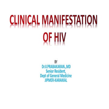 clinical manifestation of hiv