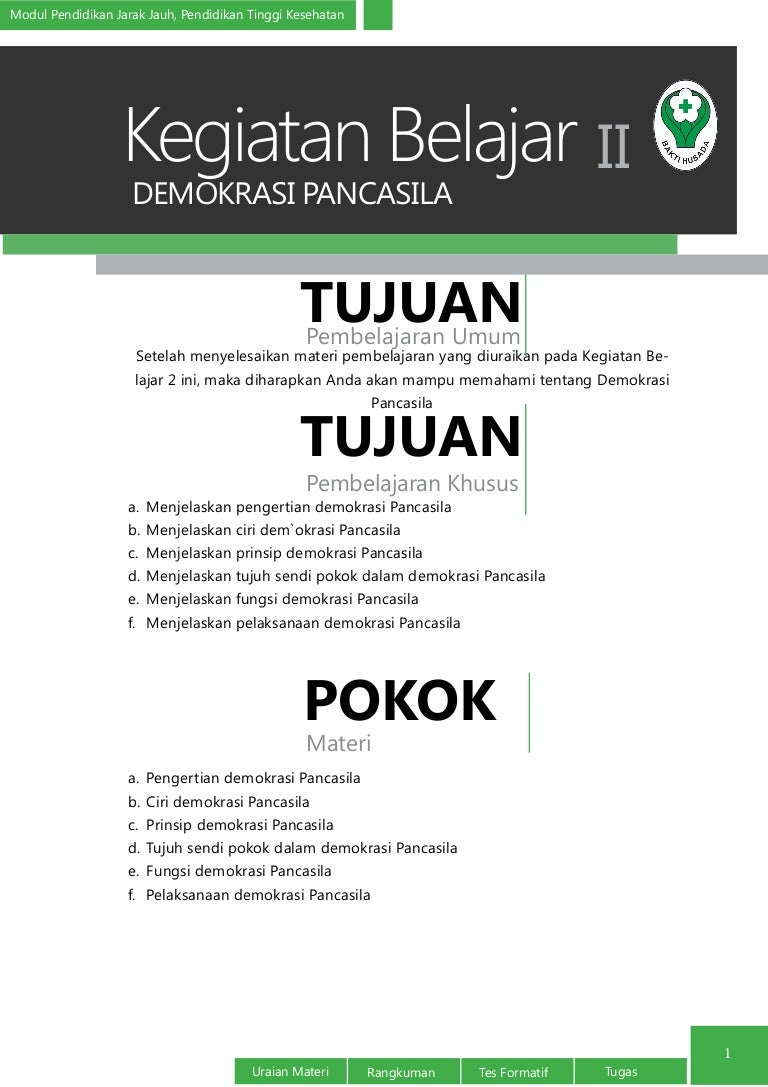 Demokrasi Pancasila Demokrasi Pancasila