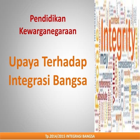 Integrasi nasional | PPTX
