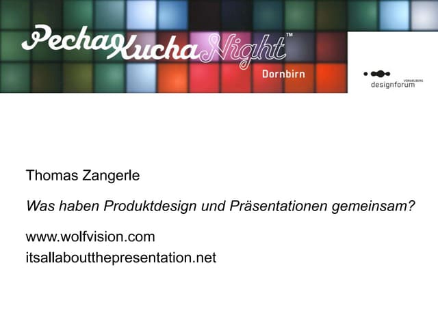  Was haben Produktdesign und Praesentationen gemeinsam? by Thomas Zangerle