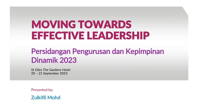 Effective Leadership 2023 | PPT