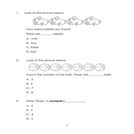 Mathematics Year 1 PKSR 1 Paper 1 2017