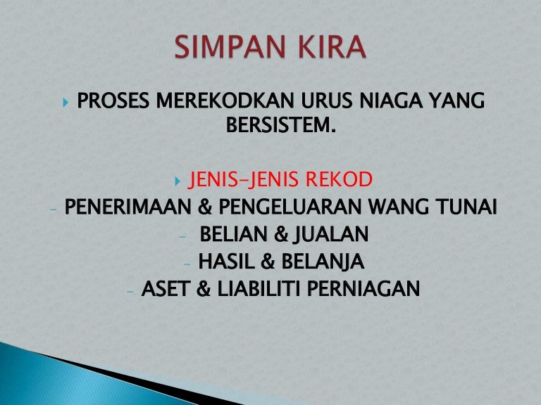 Pk Ting 2 Simpan Kira