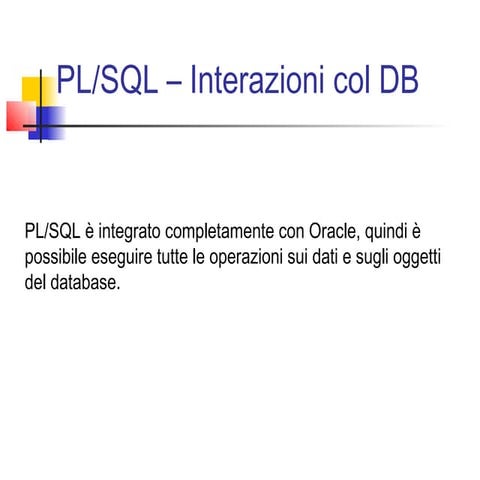 Oracle PL sql 2 | PPT