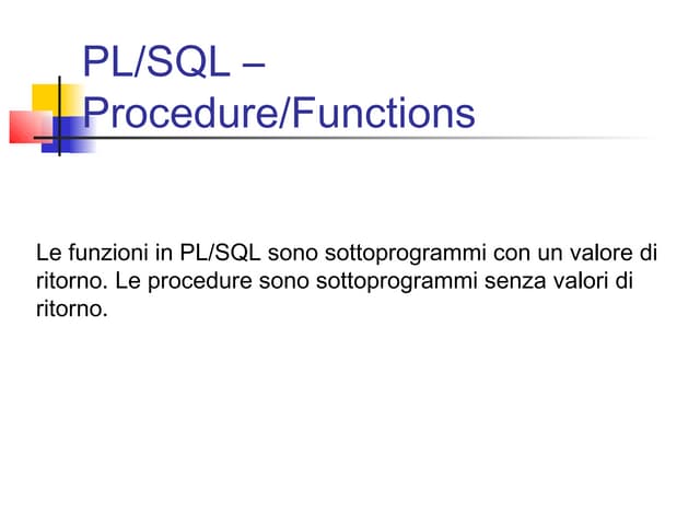 Oracle PL sql 3