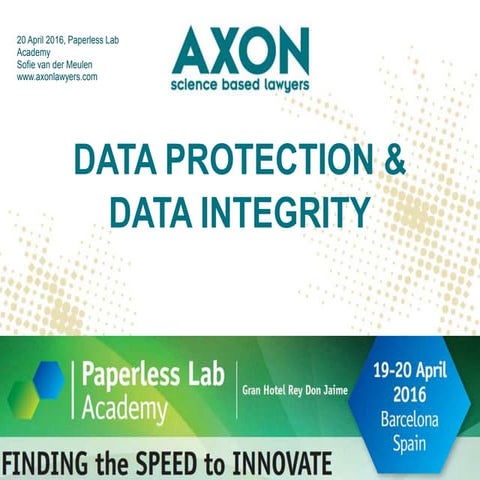  Data protection and data integrity