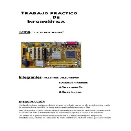 Placa madre