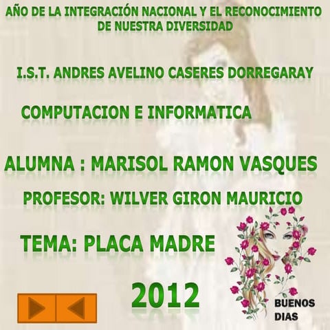 Placa madre terminado