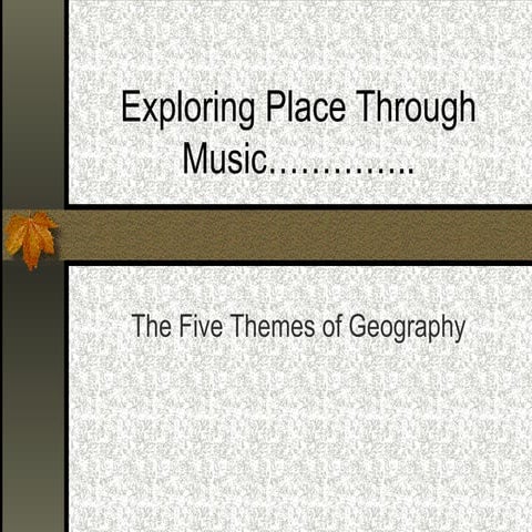 The Music of Geography! | PDF