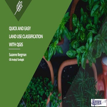 Quick and easy land use classification with QGIS
