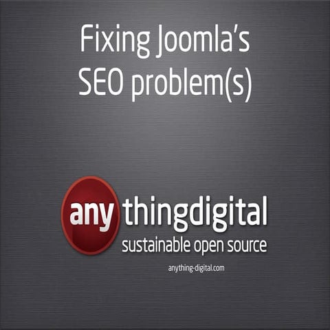 Fixing Joomla's SEO problems with sh404SEF