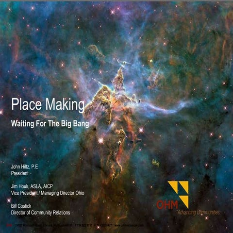 Placemaking for Communities: Creating something from nothing