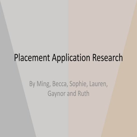 Placement application research1