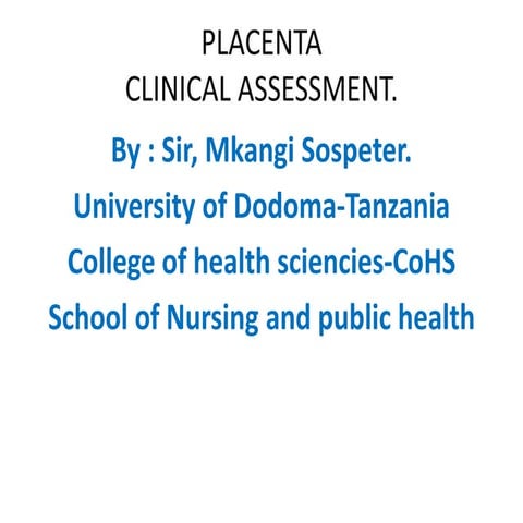 Placenta examination