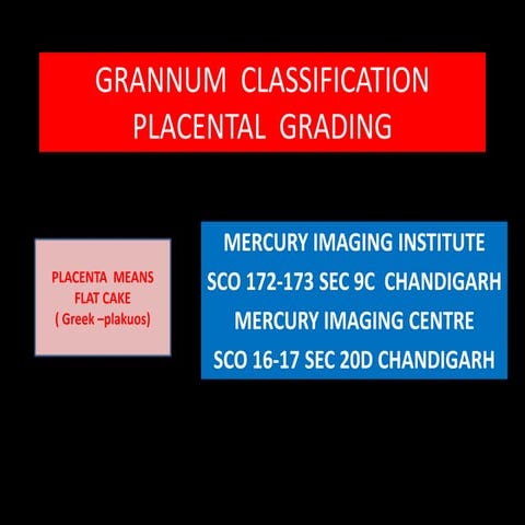 Placental grading