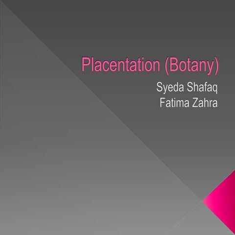 Placentation (Botany)