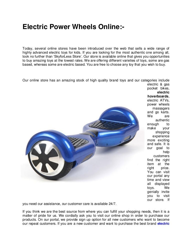 power wheels online