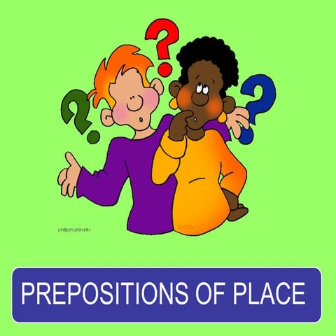 Place prepositions