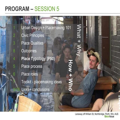 Place Typology: section 4 "intro to urban design and placemaking"