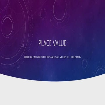 Place value till thousand