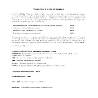 IDCC 1285 Plafonds ccs accord 2016