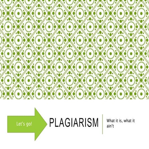 Plagiairism