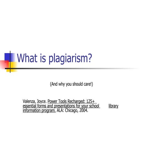 Plagiarism