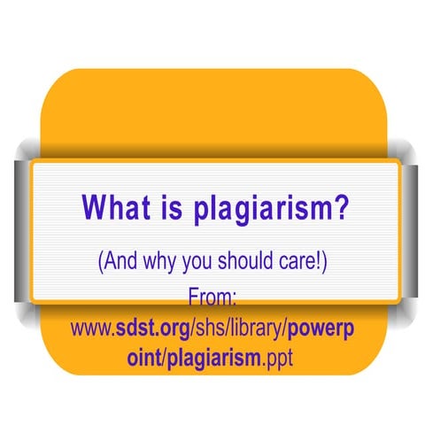 Plagiarism