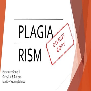 Plagiarism