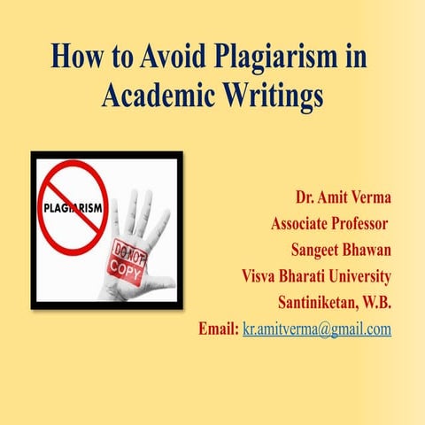 How to Avoid Plagiarism in Academic Writings