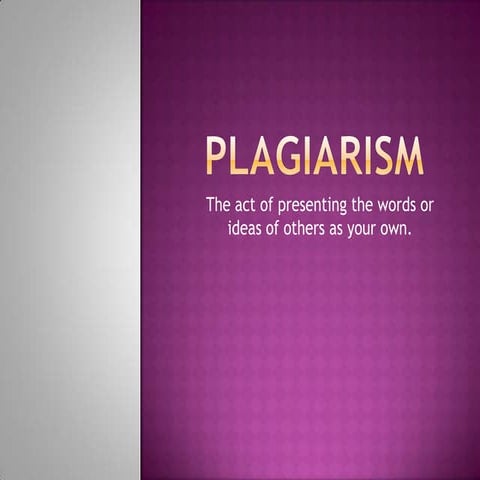Common Types of Plagiarism