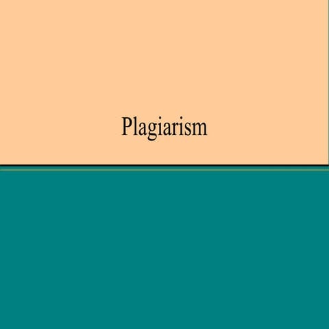Plagiarism