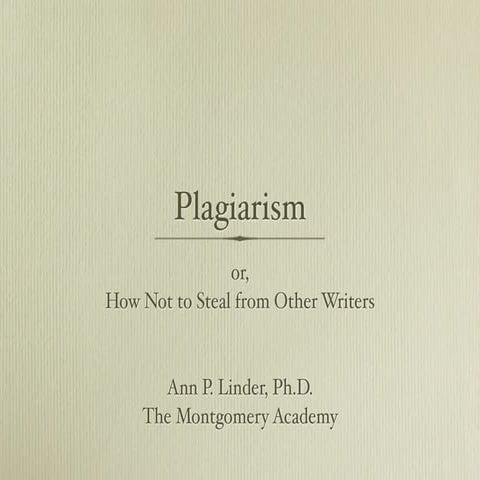 Plagiarism
