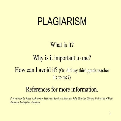 Plagiarism 4