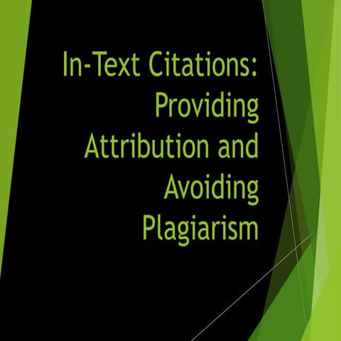 Plagiarism and citations module