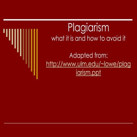 Plagiarism powerpoint