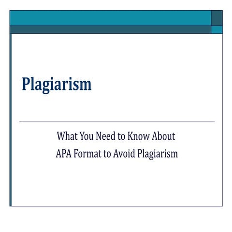 How to Avoid Plagiarism