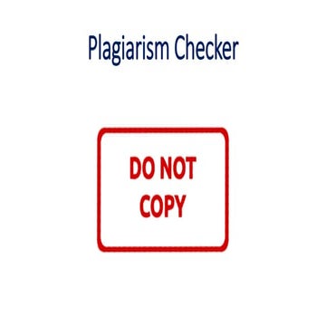 Plagirism checker