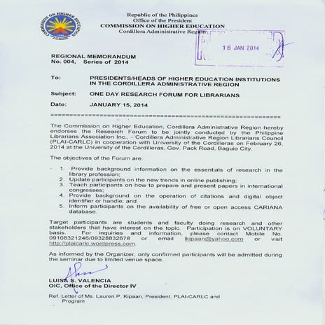 Plai carlc ched-memo2014