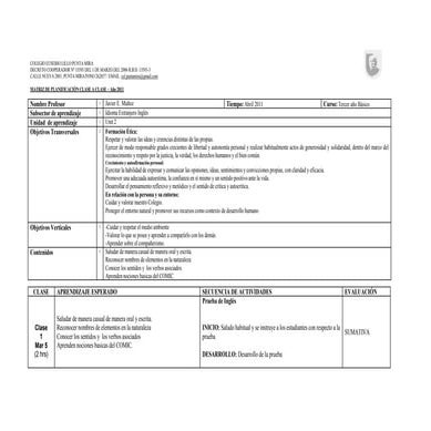 Plan   ingles 4º abr 2012