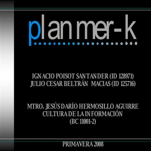 plan mer-k