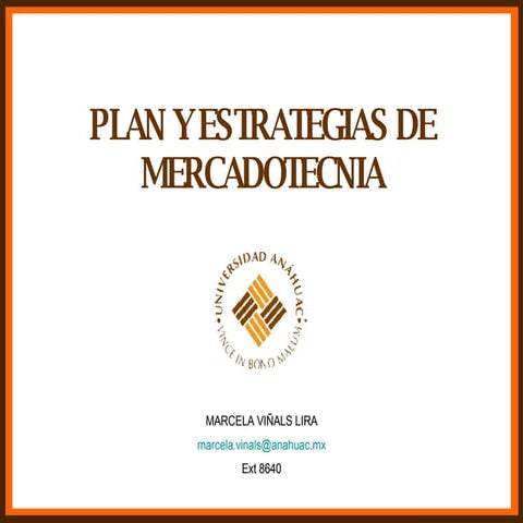 Plan Y Estrategias De Mercadotecnia | PPT