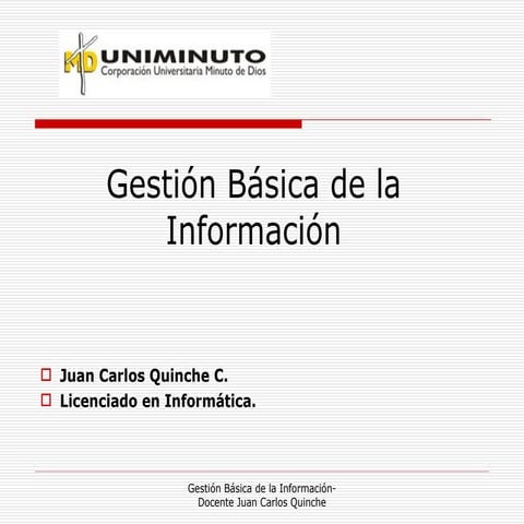 Gestión Básica de la Información