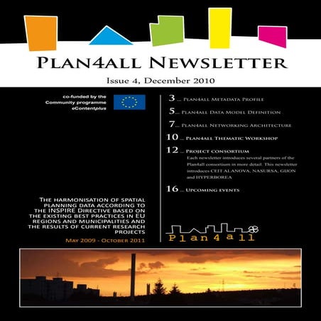 Plan4all Newsletter, Issue 4, December 2010