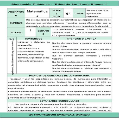 Plan 6to grado   bloque 1 matemáticas (2016-2017).doc