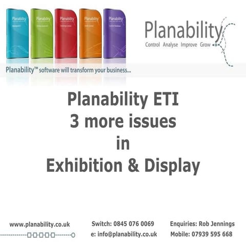Planability ETI short exhibition contractorss