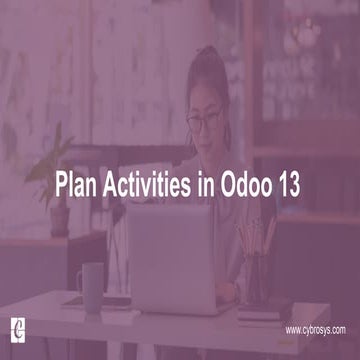 Plan Activities in Odoo 13