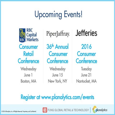 Planalytics Q2 2016 Recap